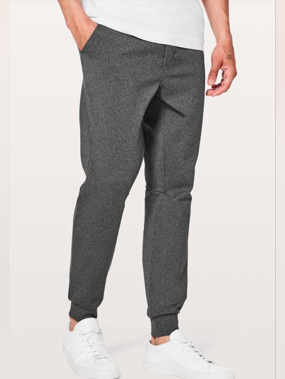 Lululemon Intent Jogger *30" Heathered Black Gray Size Medium Workout Gym Lounge